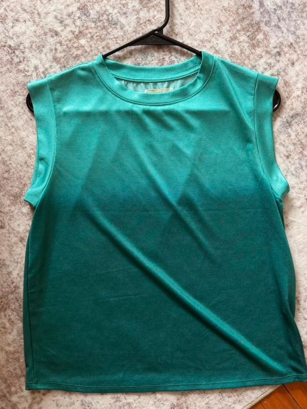 Anthropologie Ombré Green Muscle Tank